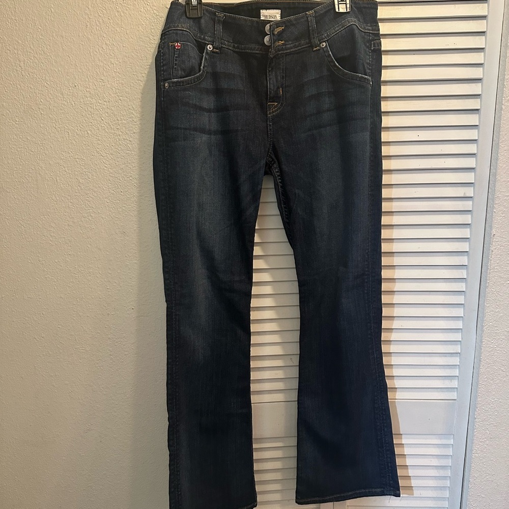 Hudson Jeans Dark Blue Boot Cut size 32 Signature Petites Bootcut